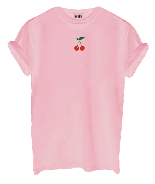 Shirt CHERRY rock fit baby pink