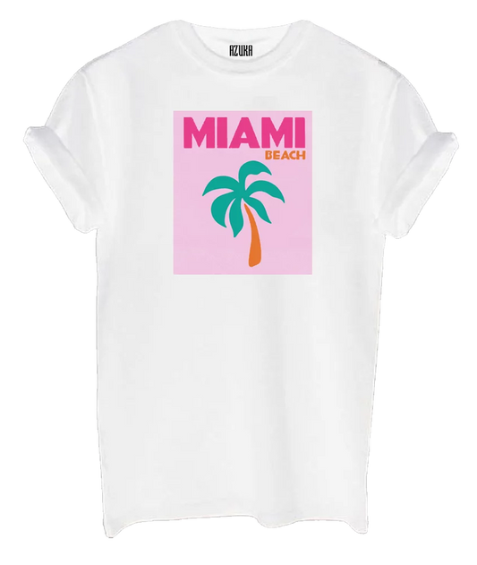 Shirt MIAMI rock fit white