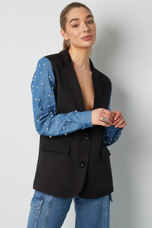 Blazer DENIM & DAZZLE zwart