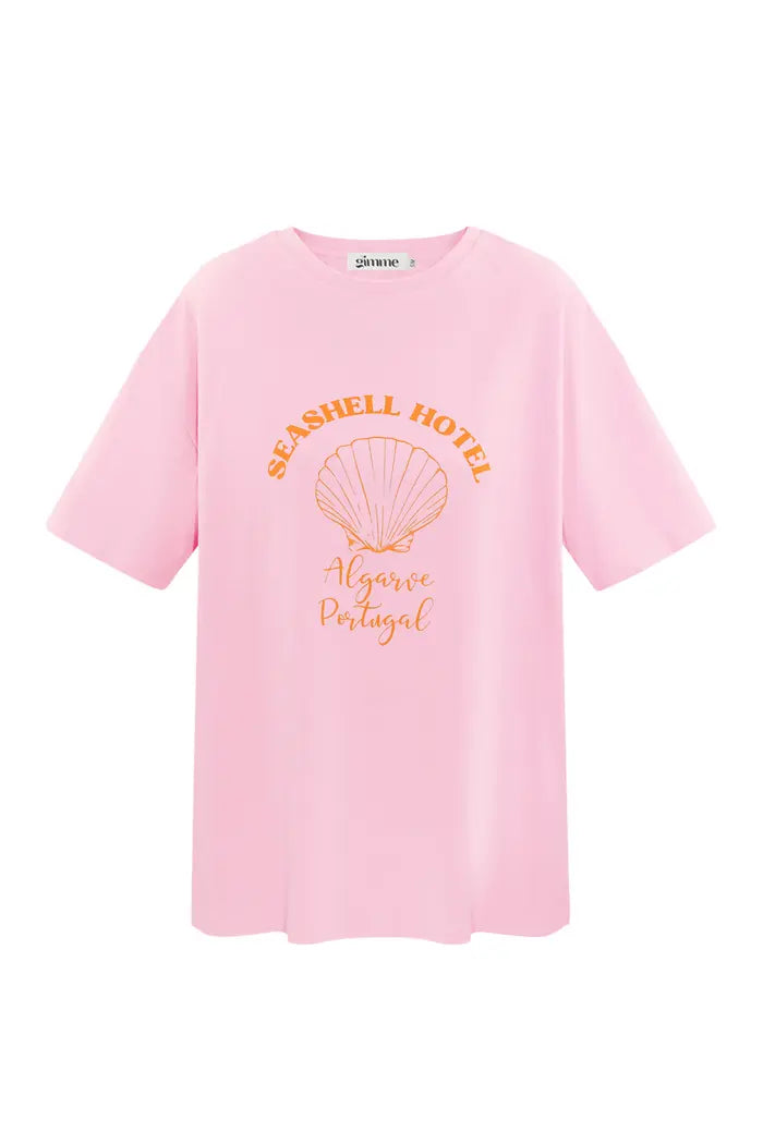 Shirt Seashell Hotel - roze