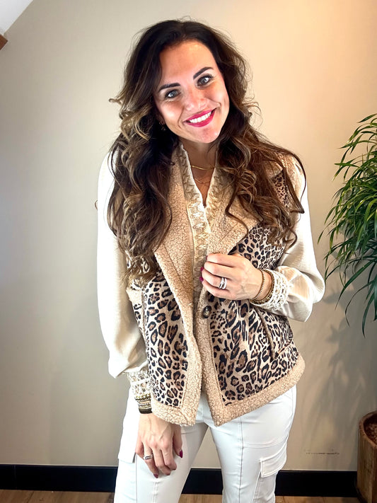 Gilet LAMMY leopard